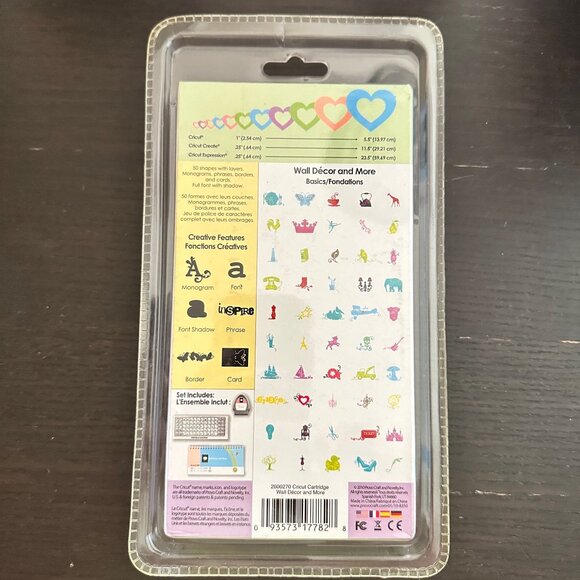 Cricut Shapes Cartridge Wall Décor & More Sealed - Picture 2 of 2